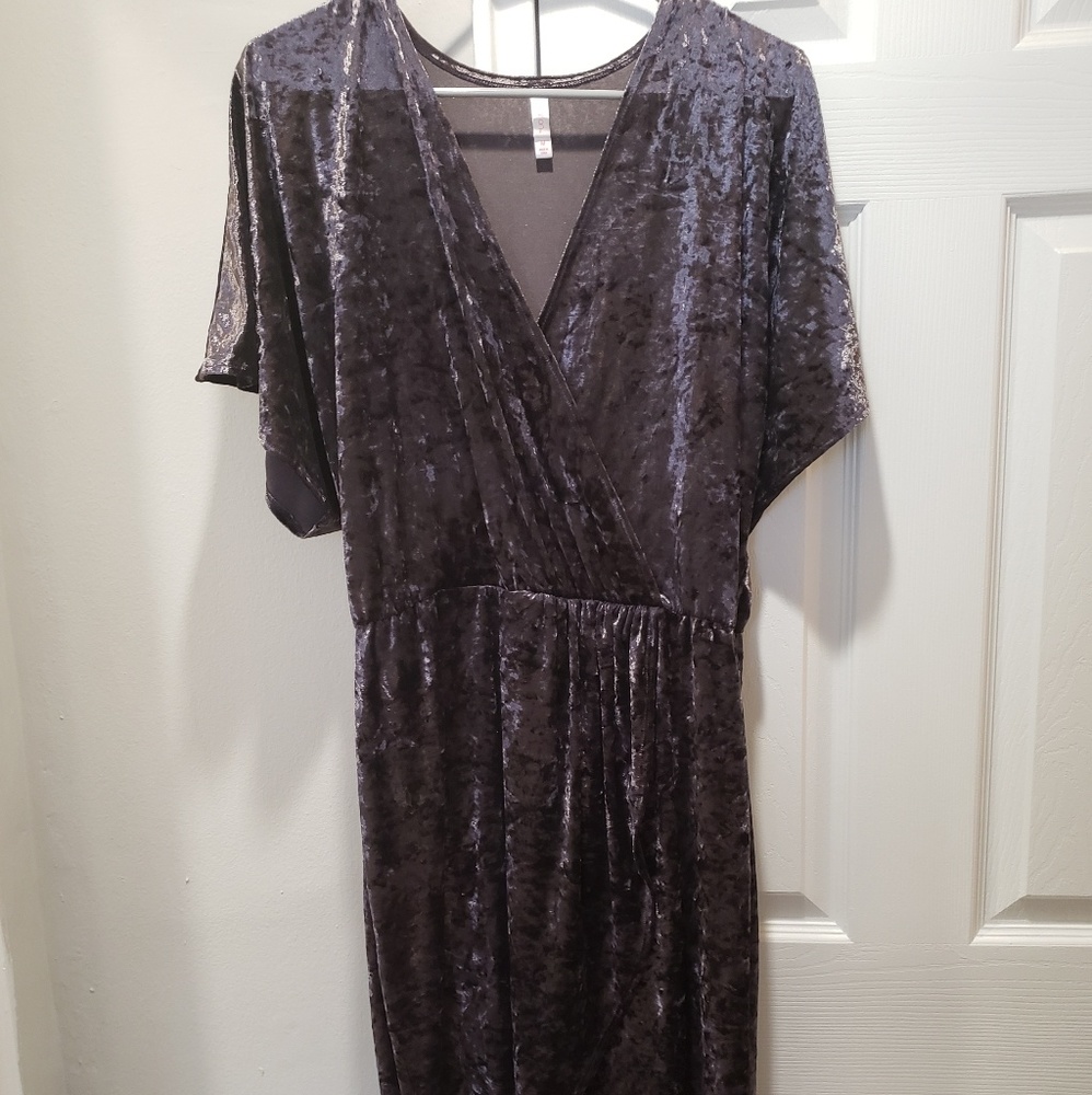 XHILARATION Purple slitted evening dress